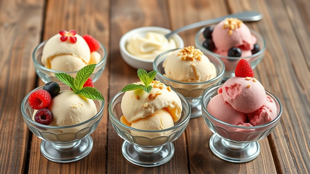 choosing low calorie ice creams