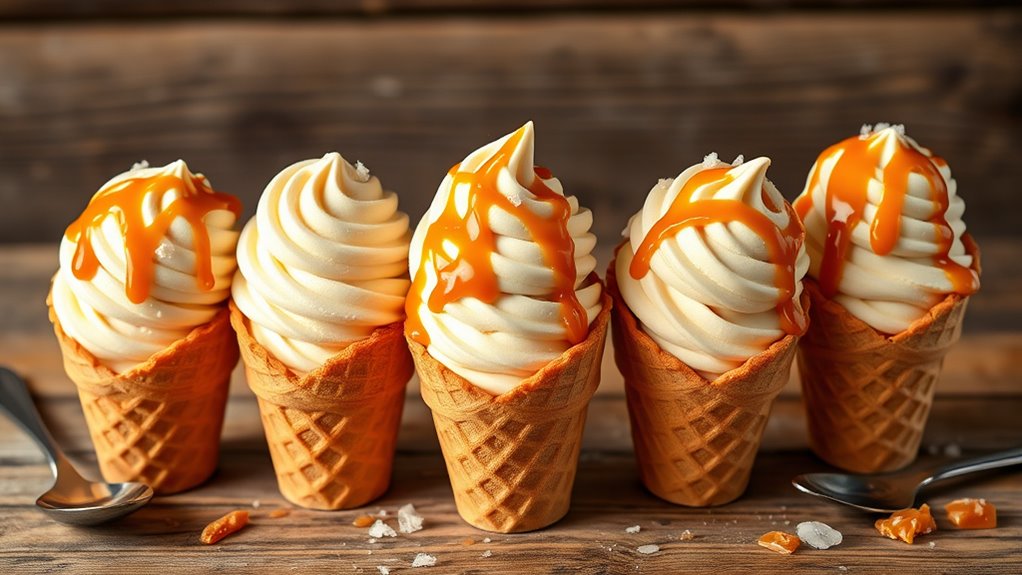 choosing salted caramel ice creams