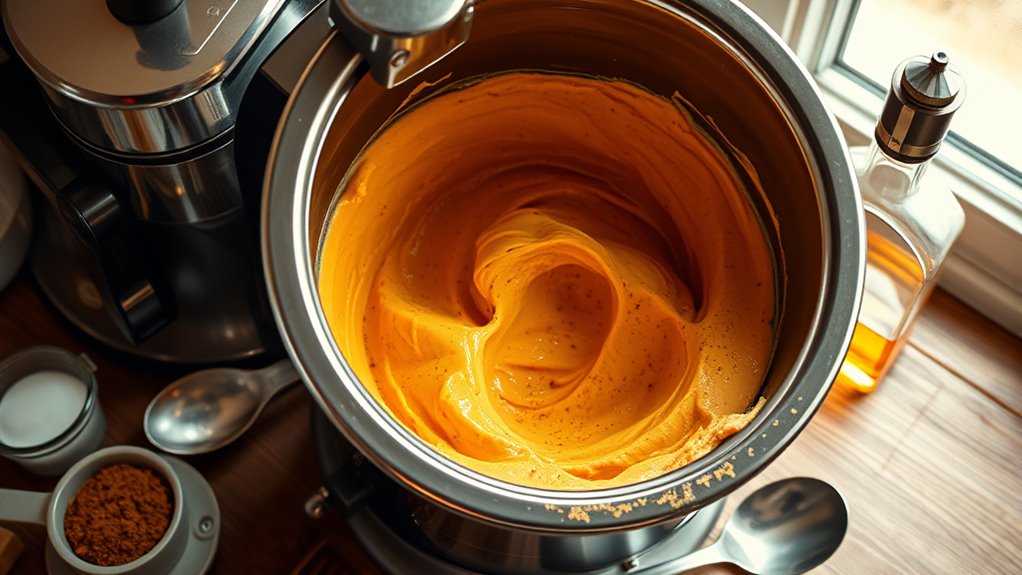 churn mixture until smooth