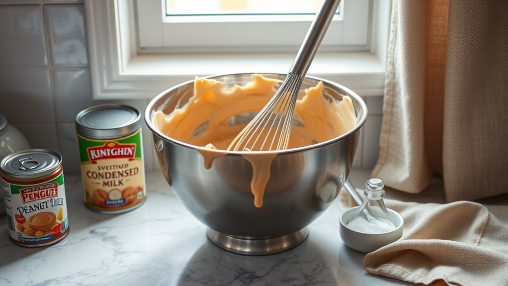 churn mixture until smooth