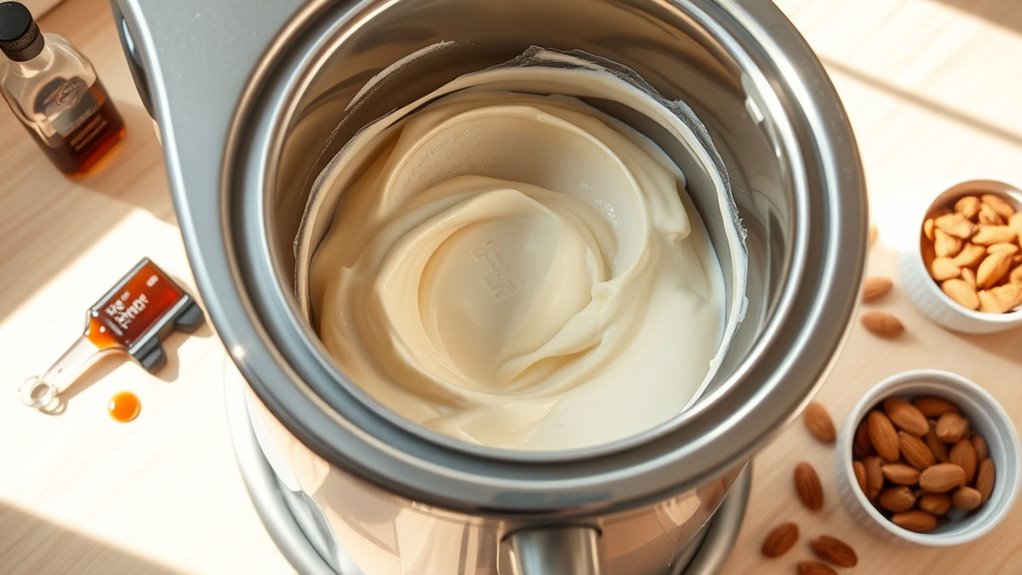churn until creamy consistency
