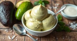 creamy avocado ice cream
