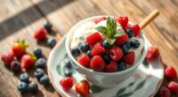 creamy berry yogurt dessert