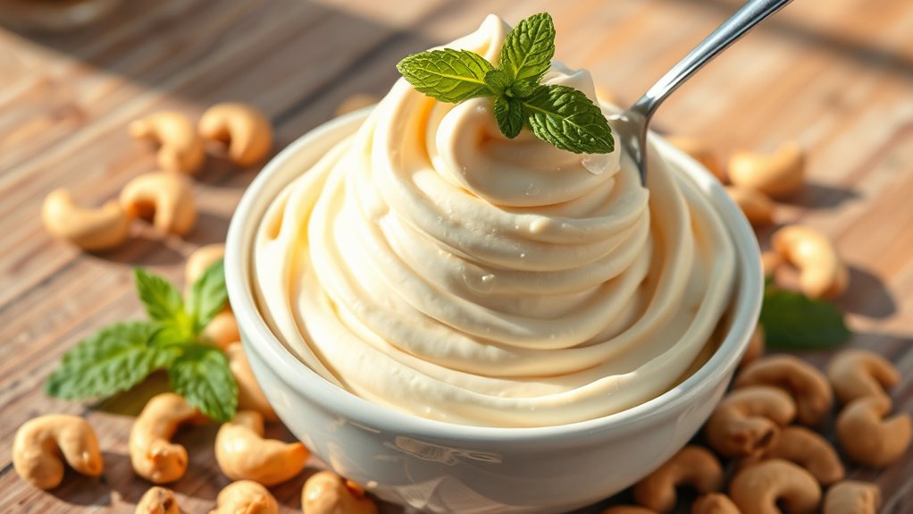 creamy cashew milk dessert