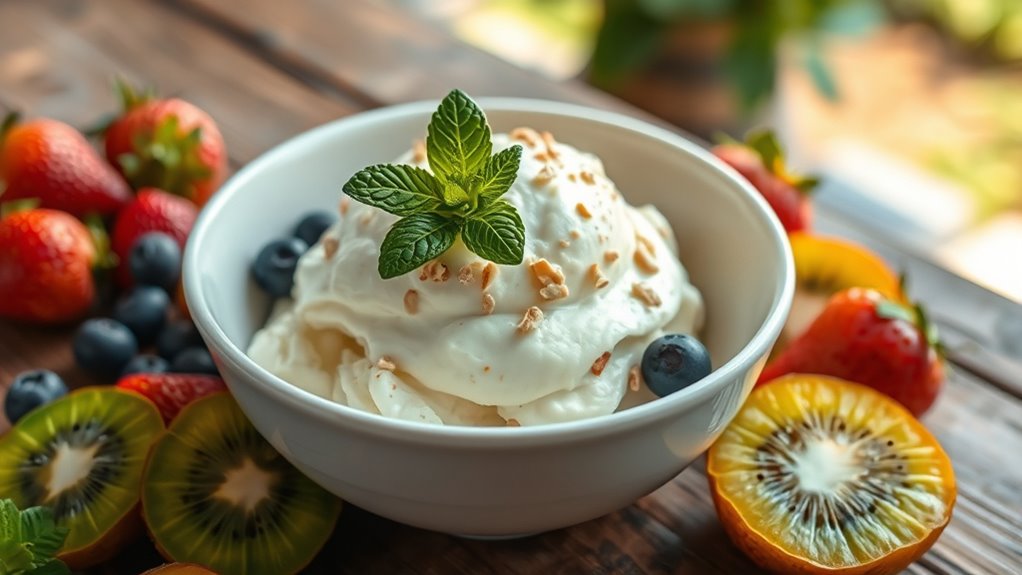 creamy vegan frozen dessert