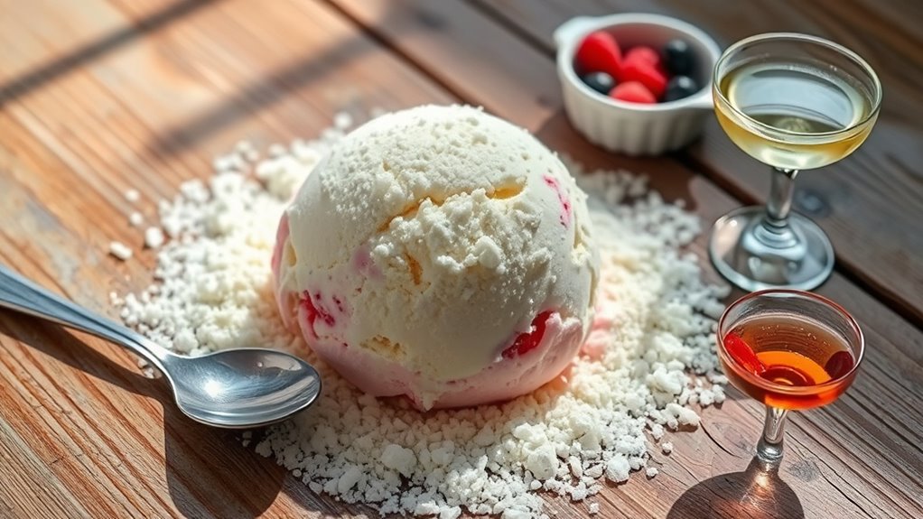 creative grainy ice cream uses