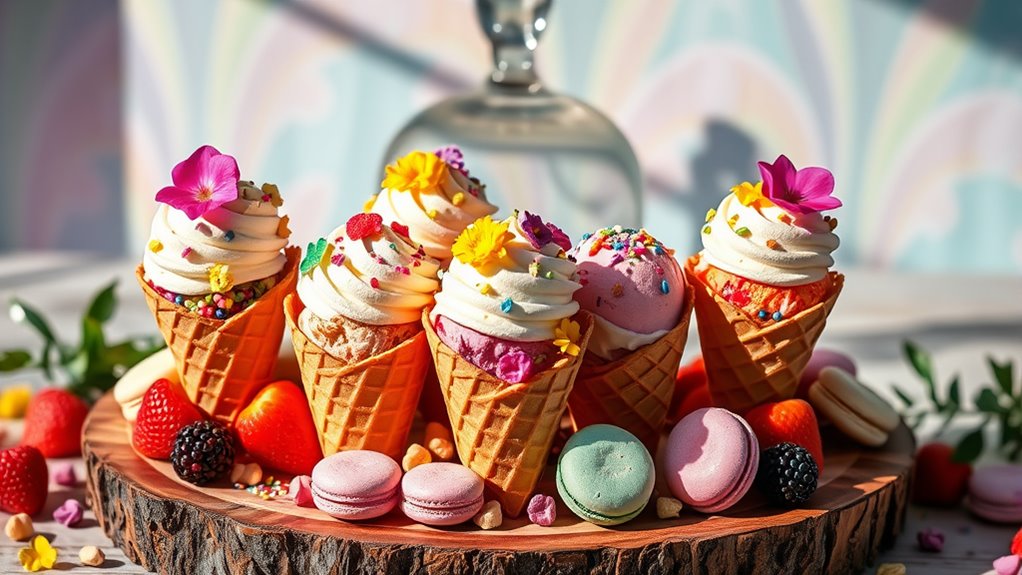 creative ice cream presentations