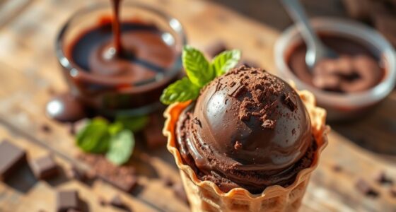 delicious chocolate ice cream