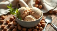 delicious hazelnut ice cream