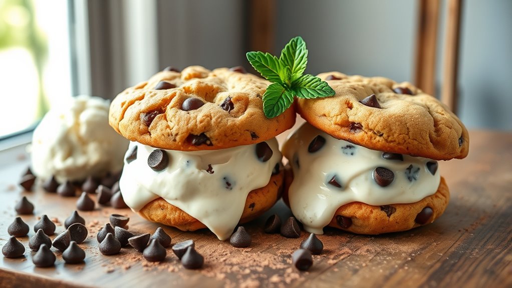 delicious homemade ice cream sandwiches