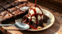 delicious ice cream brownies