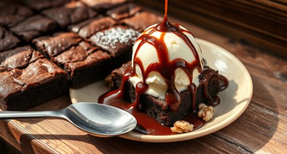 delicious ice cream brownies