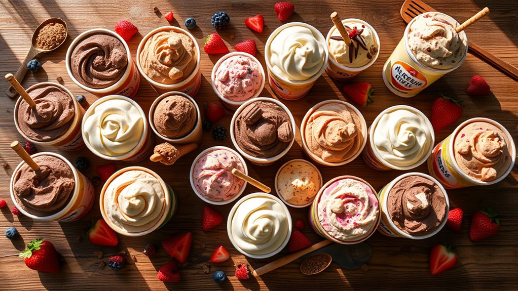 delicious ice cream pints