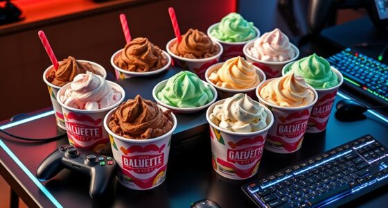 delicious ice creams for gamers