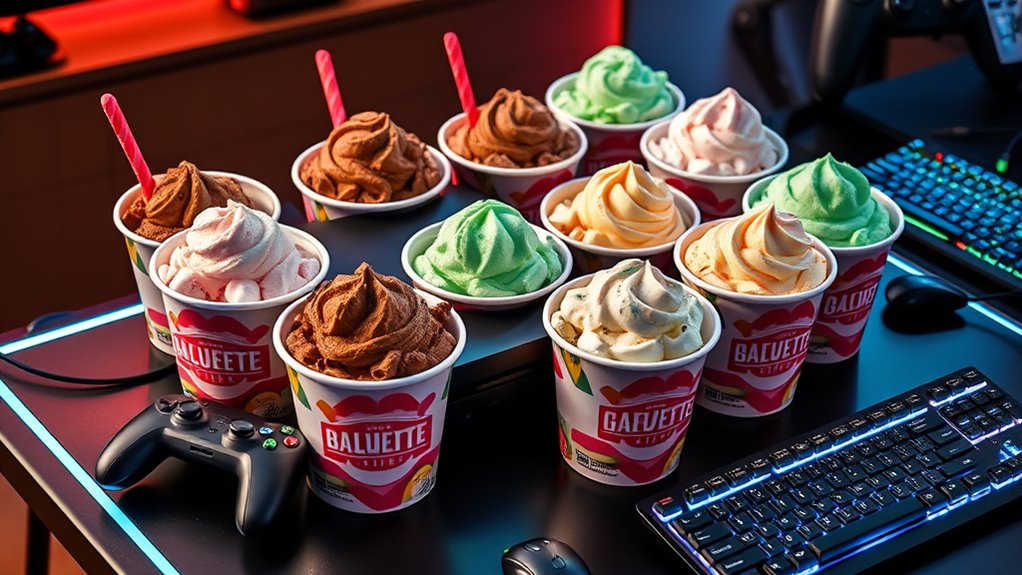 delicious ice creams for gamers