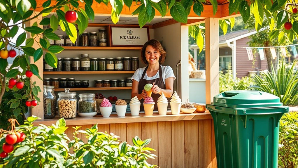 eco friendly ice cream methods