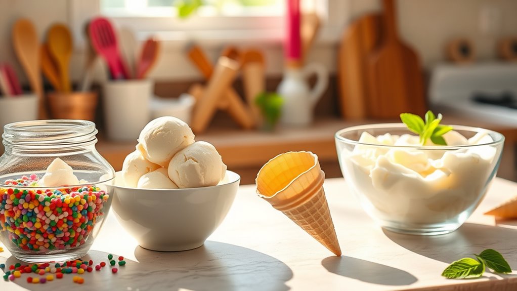 egg free ice cream cones