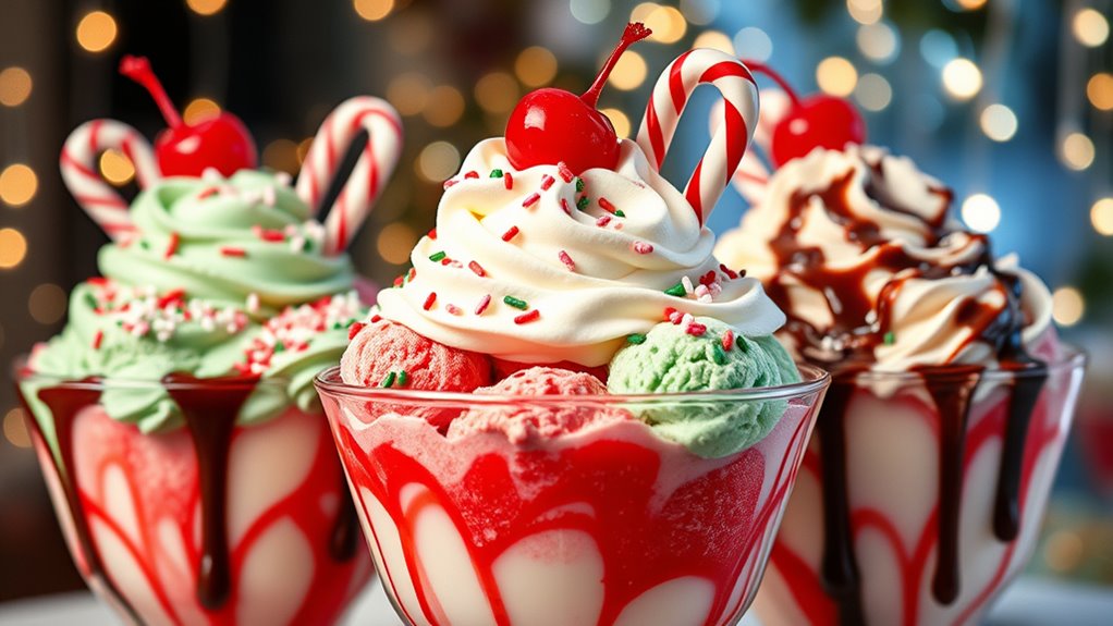 festive ice cream treats