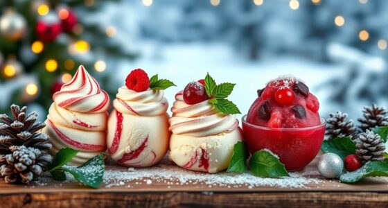 festive winter ice creams
