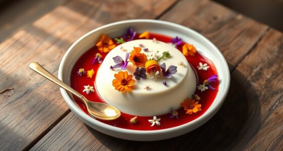 flower garnishes for dishes