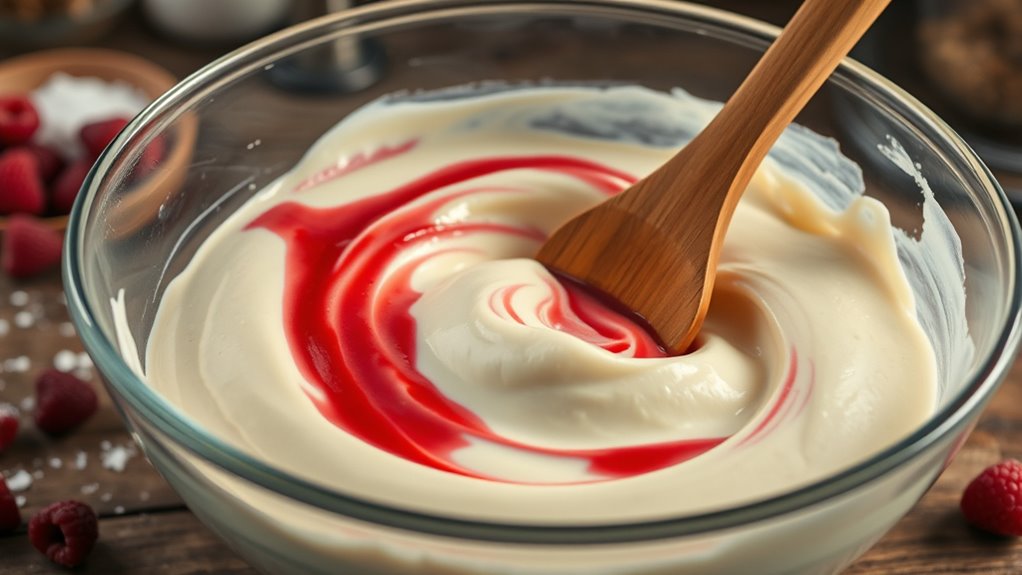 fold in cream mixture