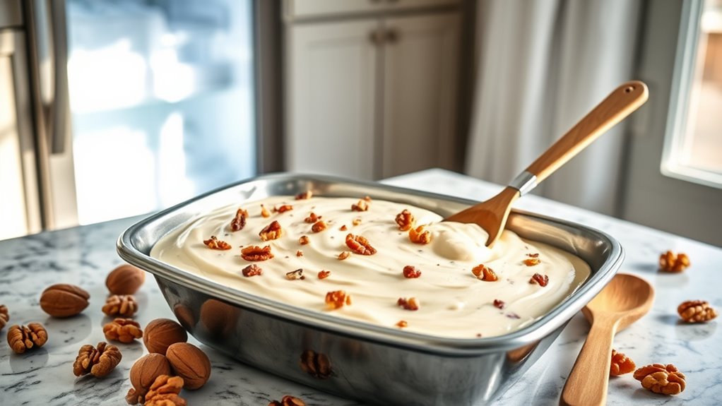 freeze mixture until solid