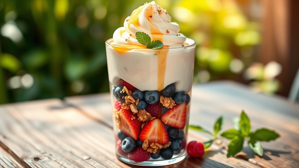 frozen yogurt dessert layers
