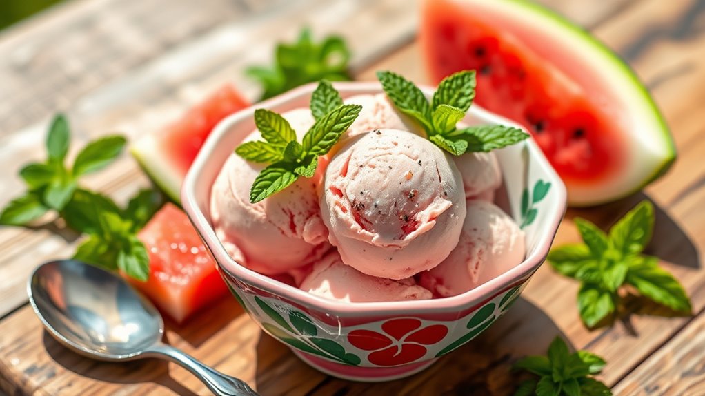 garnish with fresh mint