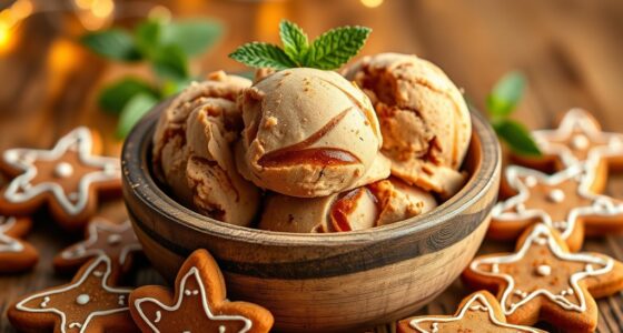 gingerbread flavored ice cream