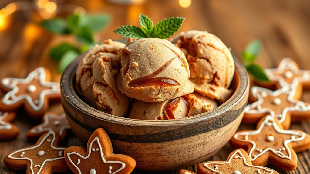 gingerbread flavored ice cream