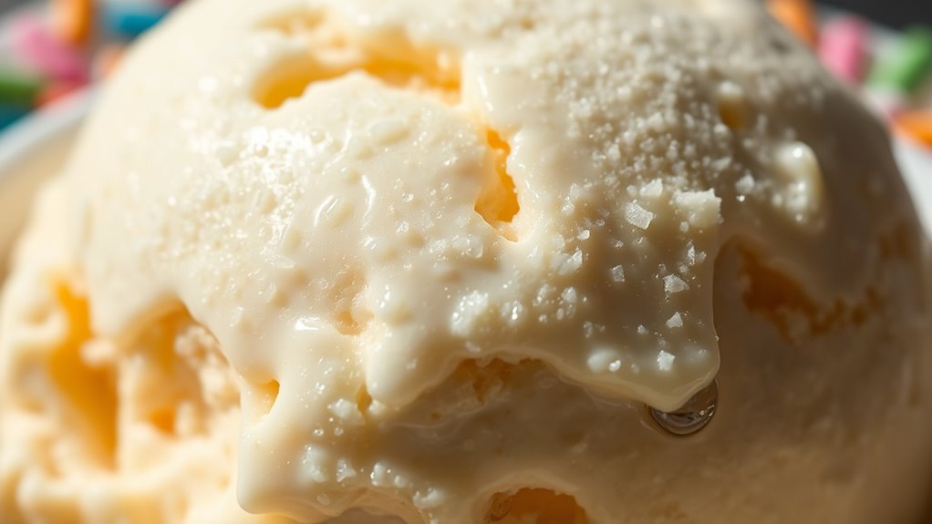 grainy ice cream texture