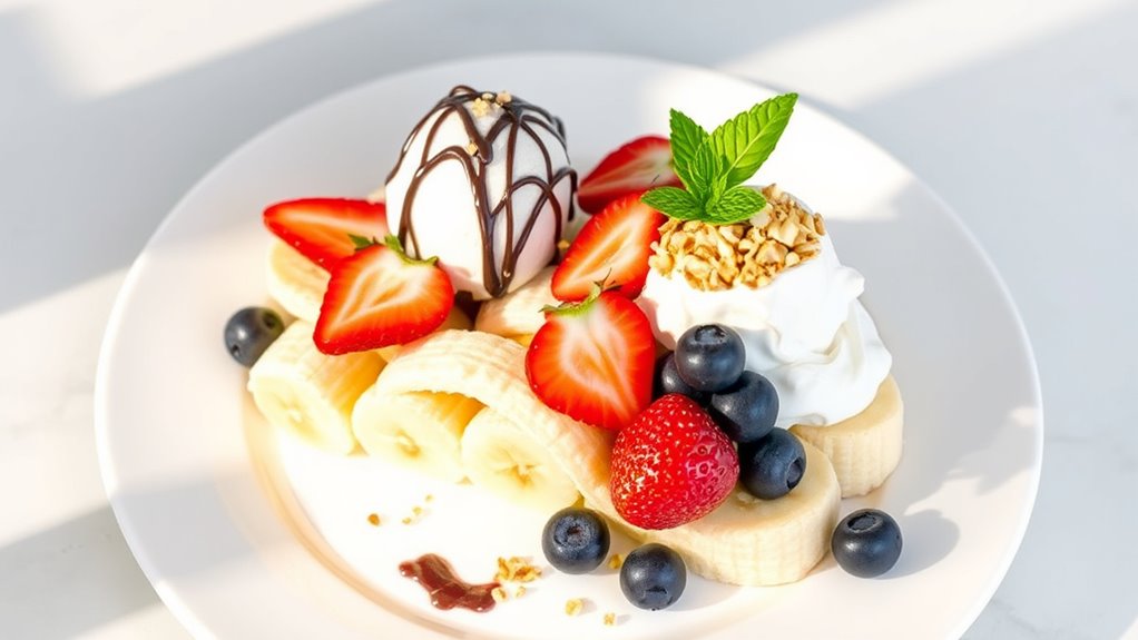 healthier banana split recipe
