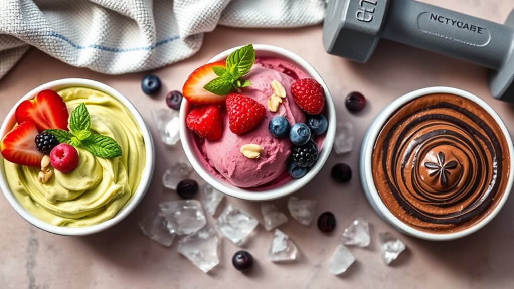 healthy post workout ice creams