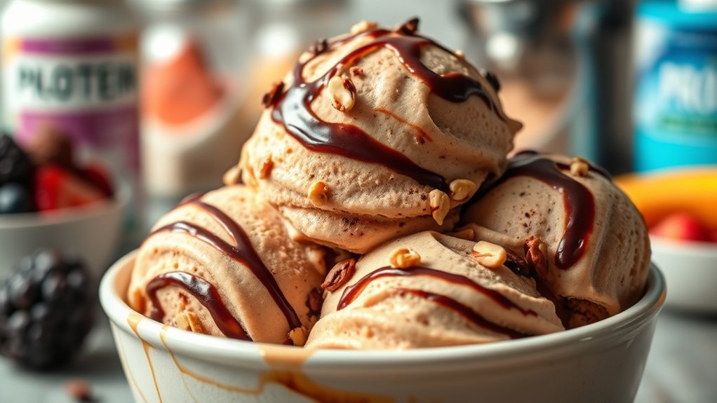 high protein ice cream production