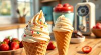 homemade ice cream cones