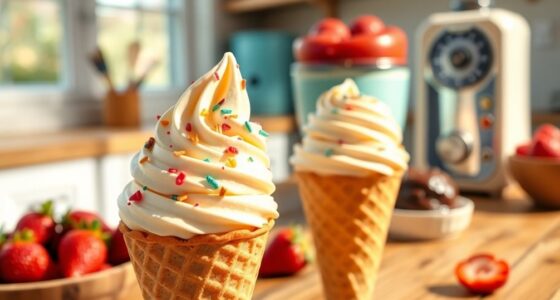 homemade ice cream cones