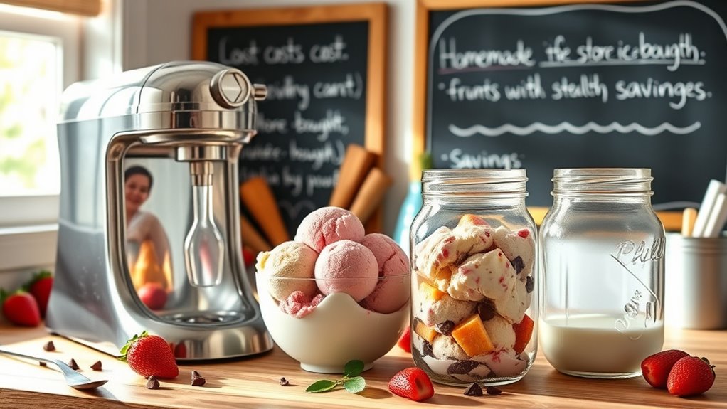 homemade ice cream savings