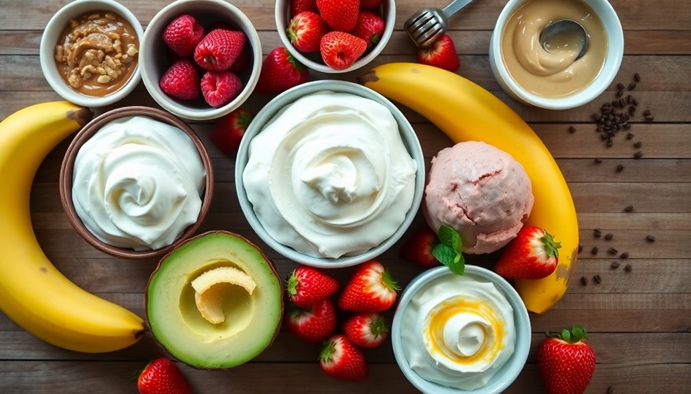 ice cream alternatives in recipes