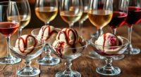 ice cream and dessert wines