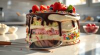 ice cream cake assembly tips