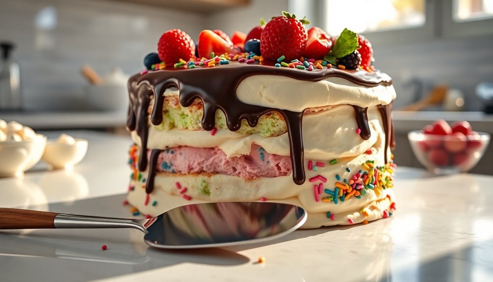ice cream cake assembly tips