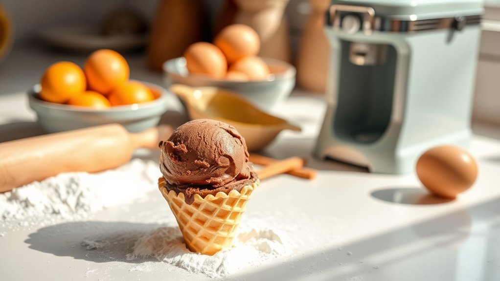 ice cream cone ingredients