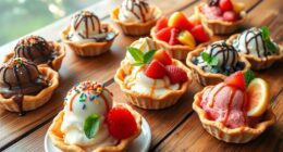 ice cream dessert platters