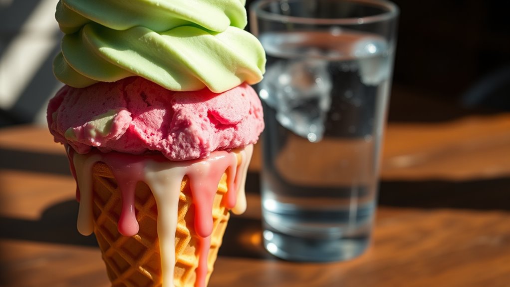 ice cream fluid intake