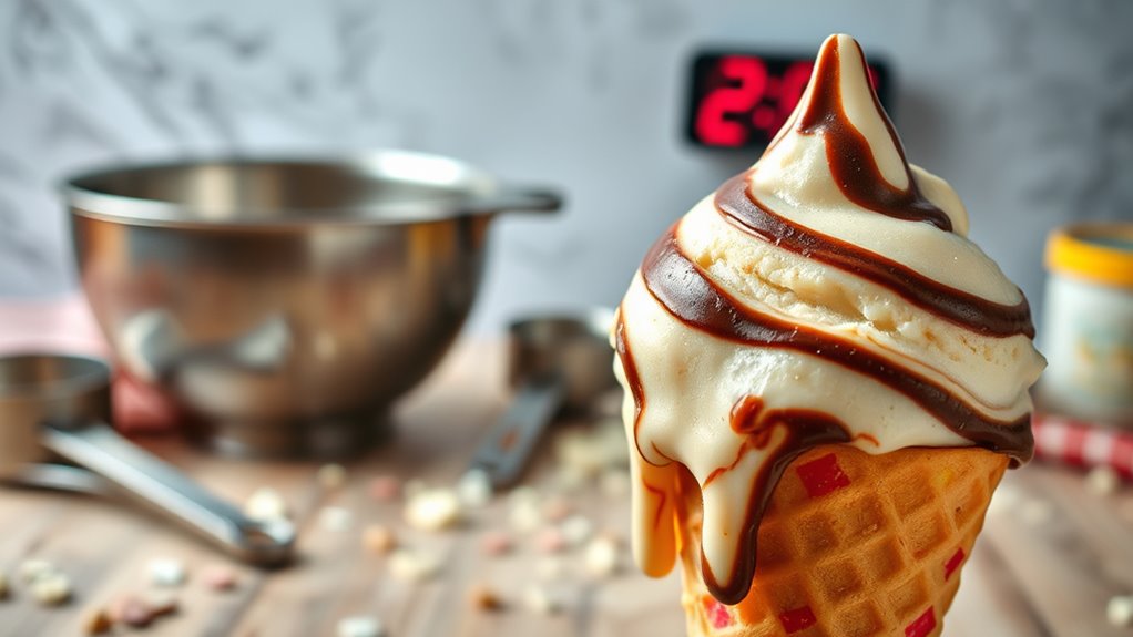 ice cream melts fast