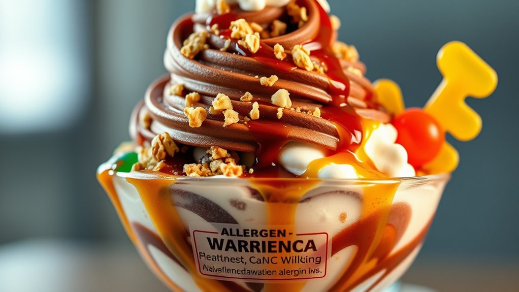 ice cream topping allergens