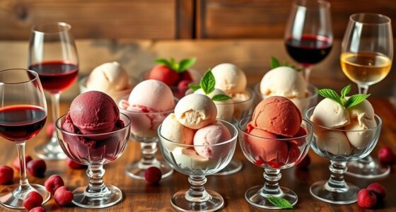 ice creams for wine pairings