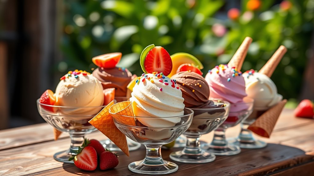 impressive bbq ice cream selections