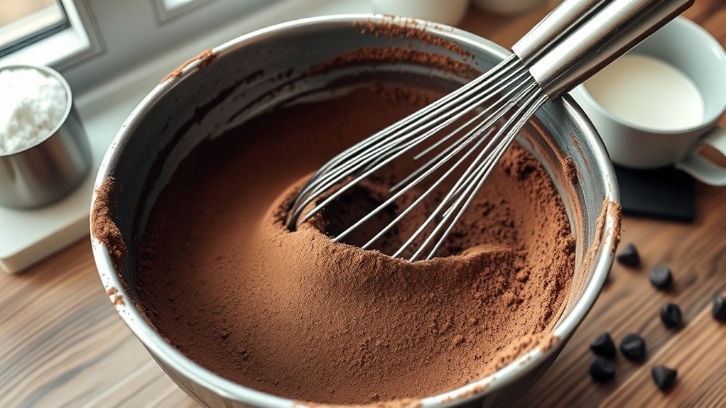 incorporate cocoa powder blend