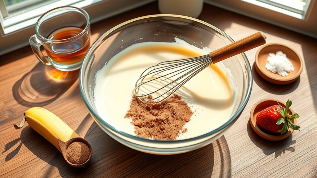 incorporate flavoring into mixture